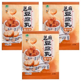 昇田食品 芝麻豆腐乳麥芽餅, 250g, 3袋