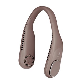 Kinyo 無葉渦輪隨行頸掛扇, UF-373, 棕色