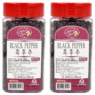 Natural Spice 黑胡椒, 220g, 2個