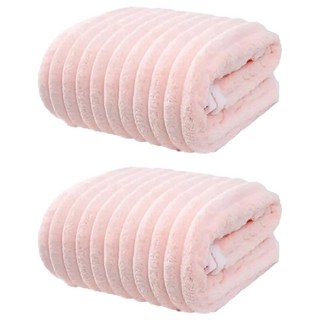 雲朵絨浴巾, 櫻花粉, 2條