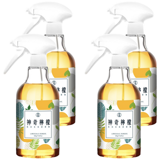 SOAPBERRY 古寶無患子 神奇檸檬泡沫水垢清潔劑，嚴選安心食材，無添加，純淨品質，高規格品管, 500g, 4瓶