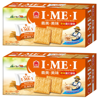 義美 美味蘇打餅乾 原味, 192g, 2盒