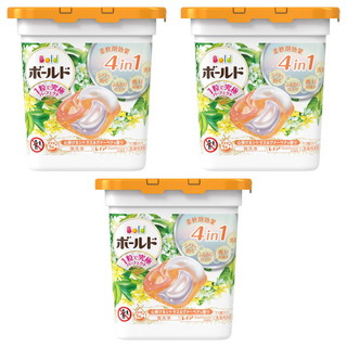 Bold 日本原裝進口 4D 超濃縮洗衣球 柑橘 + 馬鞭草, 11顆, 3盒