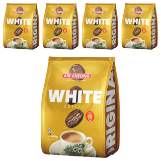 AIK CHEONG 益昌 經典三合一白咖啡 香濃無苦味 低溫烘焙 0脂肪酸, 38g, 12包, 5袋