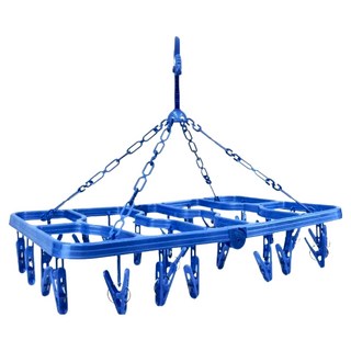 百貨King 京都方形摺疊曬架 - YOYOKI 小物曬衣架, 藍色, 1個