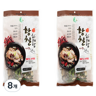 Seonyul 黃漆樹 蔘雞湯材料, 8個, 100g