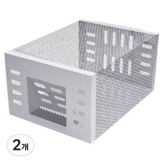 圓形超強力耐用捕鼠器 銀色 150 x 220 x 300 mm, 2個, 1入