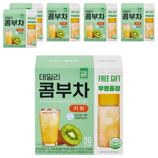 Danongwon 乳酸菌康普茶 + 瓶子 奇異果, 20包, 5g, 6盒