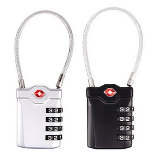 4位數安全密碼鎖 黑色+銀色, 1套