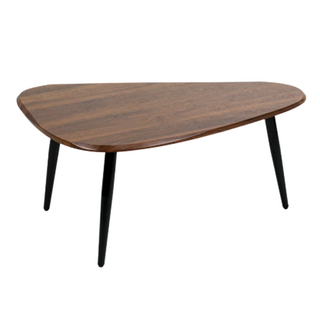 FAmILyLIFE 生活 木冶山居 Carmel三角雙併茶几 53 x 79 x 47cm 3.8kg, 胡桃木