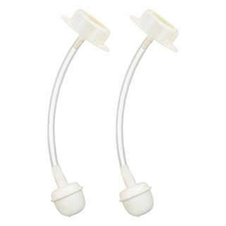 Simba 小獅王辛巴 專利蝶型寬口自動吸管組 寬口奶瓶270ml適用 M 12cm, 2組, 270ml, 透明色 + 白色