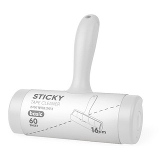스티키 테이프 크리너 본품 라이트그레이, 1개