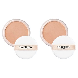 세인트프랑 더블유 스킨 트리트먼트 팩트 리필 12g, 피치, 2개