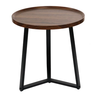 FAmILyLIFE 生活 木冶山居 Carmel三軸圓形茶几 60 x 60cm 4.1kg, 胡桃木