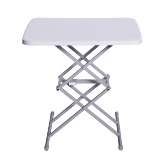 Cotton Field 棉花田傢飾 安佳多功能四檔可調式升降桌 桌面64x45cm 可調高度39/50/60/68cm, 白色