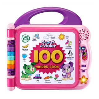 Leap Frog 100單字互動認知圖鑑 有聲雙語學習玩具 粉色主題