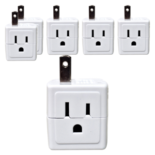 Dr.AV 聖岡科技 D型3P3面插座 TNT-826, 6cm, 白色, 6個