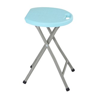 Cotton Field 棉花田傢飾 超耐重便攜式折疊椅 環保材質 防滑椅腳, 藍色, 1個