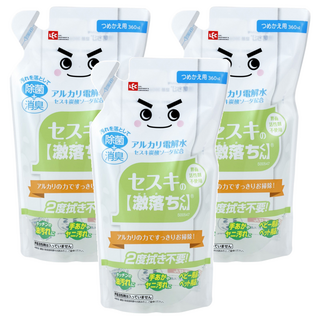 LEC 激落君 倍半碳酸鈉電解水 補充包, 360ml, 3包