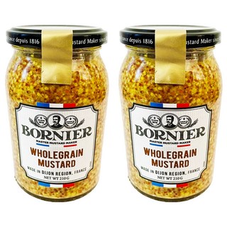 BORNIER 全穀芥末籽醬, 210g, 2個