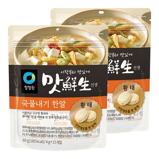 청정원 맛선생 황태 국물내기 한알, 60g, 2개