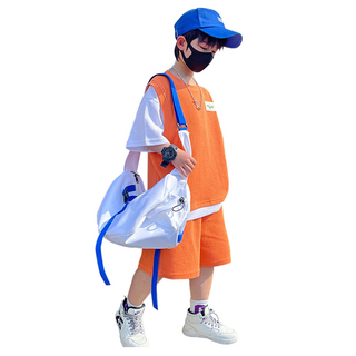 MISOPAPA 男童 Bigbang 寬鬆版 華夫格 上下套裝