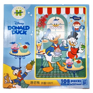 HUNDRED PICTURES 百耘圖 Donald Duck唐老鴨2拼圖 Set 182x257mm, 108片, 唐老鴨2, 1盒