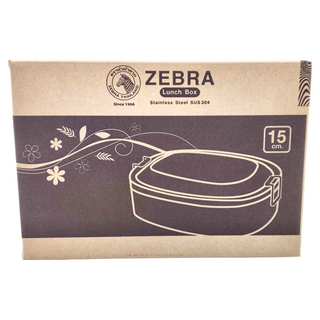 ZEBRA THAILAND 304不鏽鋼橢圓便當盒 0.6L, #8L15, 1個