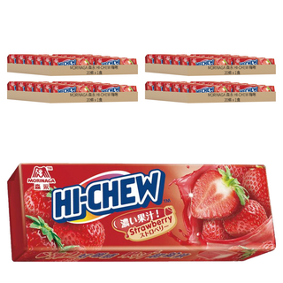 MORINAGA 森永 HI-CHEW 嗨啾 草莓軟糖 20條入, 640g, 4盒