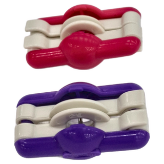 Clover 可樂牌 毛線球編織器 Set 2個入, 紅色 + 藍色, 1組