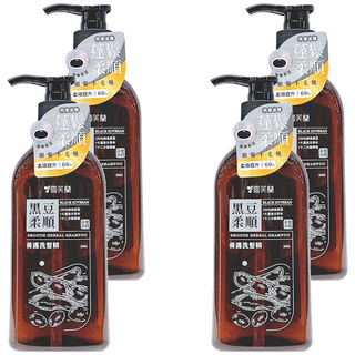 雪芙蘭 養護洗髮精 黑豆柔順, 4個, 500g