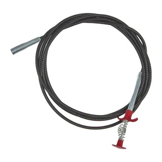 FANCY LIFE 管道疏通器 彈簧式按壓 強力抓取, 長約300cm, 1支, Black