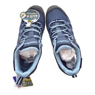 GOODYEAR 固特異 女 低筒戶外鞋 動態防水, 25cm, 藍色