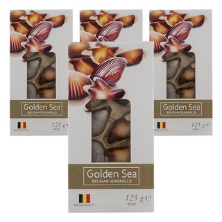 gold sea 貝殼形狀海鹽巧克力, 4盒, 125g