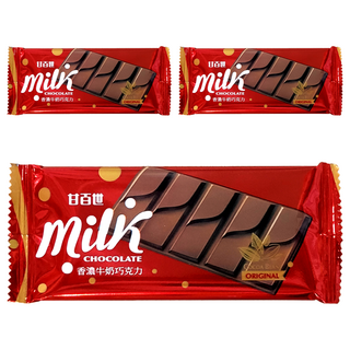 甘百世 香濃牛奶巧克力, 30g, 3片