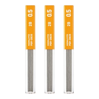 KOKUYO 國譽 六角自動鉛筆芯 0.5mm B 40入 日本製, 3盒