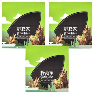 grain plus 野菽家 海苔藜麥堅果營養棒, 低卡低糖 高纖維, 210g, 3盒