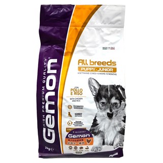 Gemon 啟蒙 中大型幼母犬飼料 3kg 義大利製造, 雞肉, 1袋