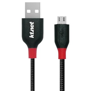 KTnet 廣鐸 USB-安卓充電傳輸線 G111 2A 1.2m, 黑色, 1條