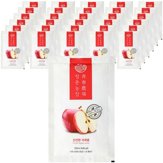 CheongChunNongJang 青春農場 新鮮蘋果汁隨身包, 100ml, 60包