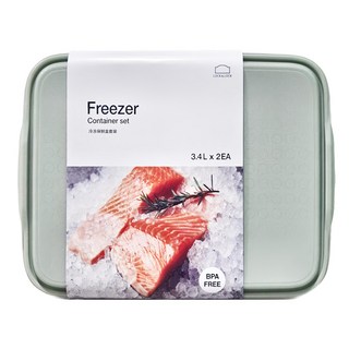 LocknLock 樂扣樂扣 冷凍保鮮盒套裝 HFL8520S2M 2EA-MIT-VN-6-PP 3.4L, 1個, 1個