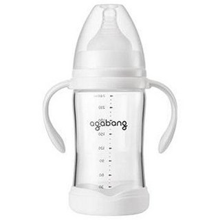 Agabang 安全母乳喂養玻璃瓶 240ml, 單色, 1個