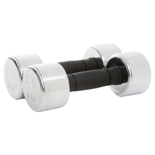 CHANSON 強生 電鍍啞鈴套裝 5KG, 包膠防滑握柄, 鏡面電鍍設計, 2個