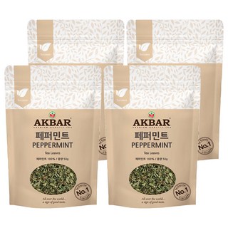 AKBAR 阿克巴 薄荷茶葉, 50g, 1包, 4包