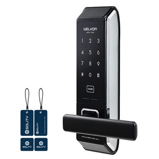 솔리티 스마트 미니손잡이 있음 디지털도어락 WTS700 + 카드키, WTS-700, 고객직접설치