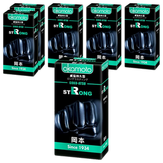 Okamoto 岡本 Strong 威猛持久型保險套 0.1mm, 10片, 6盒