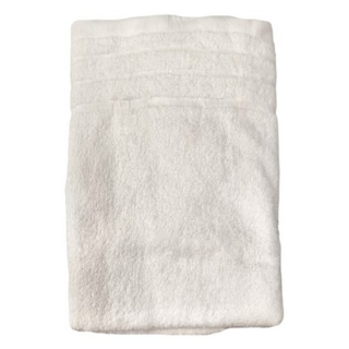 LIFE 來福牌 BS0887 素色浴巾, 66*132cm 380g, 台灣製, 100%棉, 厚實柔軟, 吸水快乾, 白色, 1條