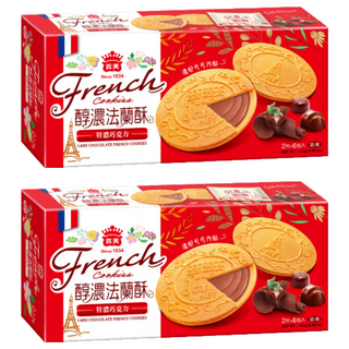 義美 法蘭酥 巧克力 6包, 132g, 2盒
