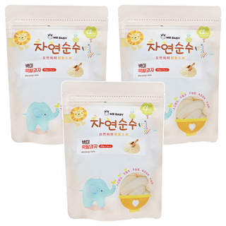 MB BABY 萌寶寶 大米餅 4個月以上, 原味, 20g, 3包