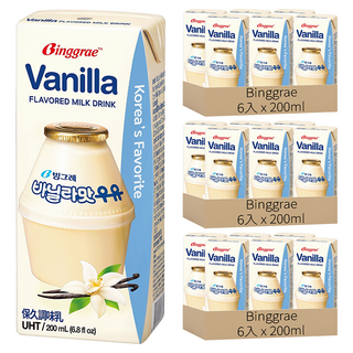 Binggrae 香草牛奶, 200ml, 18入